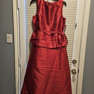 Alex Evenings Red Sleeveless Wedding Dress